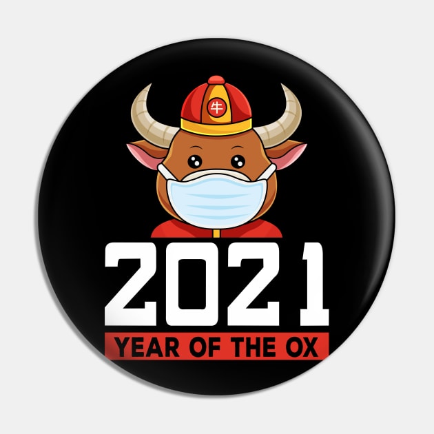 2021 Year Of The Ox Chinese New Year Gift Pin by HCMGift