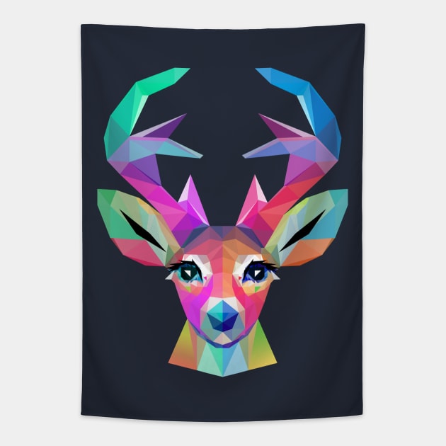 Deer Nature Wild Life Tapestry by MARK ASHKENAZI