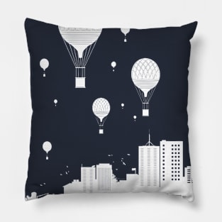 Balloons and the city Pillow