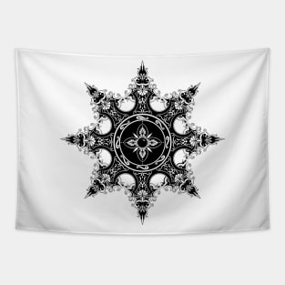 Antique I - Baroque, Black and White  - Sunweaver Tapestry