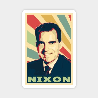 Richard Nixon Vintage Colors Magnet