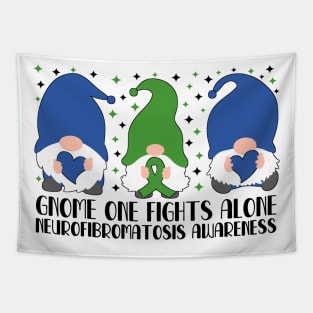 Gnome One Fights Alone Neurofibromatosis Awareness Tapestry