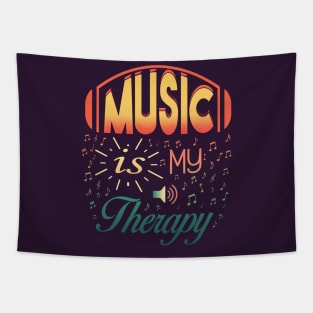 Music Is My Therapy Tapestry