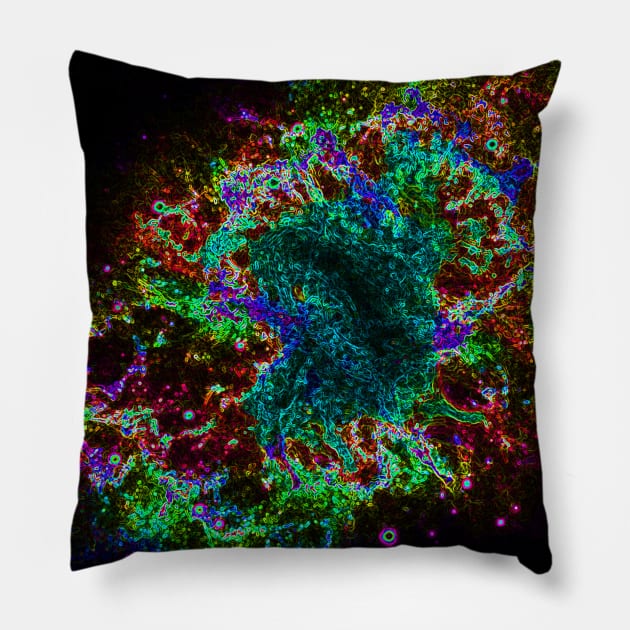 Black Panther Art - Glowing Edges 84 Pillow by The Black Panther