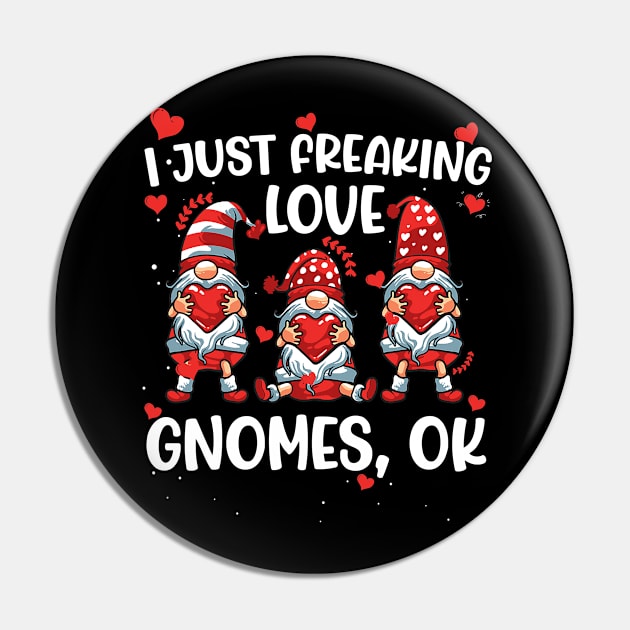 3 Nordic I Freaking Love Gnomes Valentines Lovers Gnomes Pin by waterbrookpanders