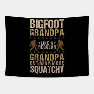 bigfoot grandpa like a regular grandpa Tapestry