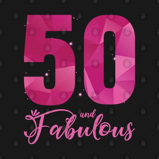 50 And Fabulous 55th Birthday B Day by Tom´s TeeStore