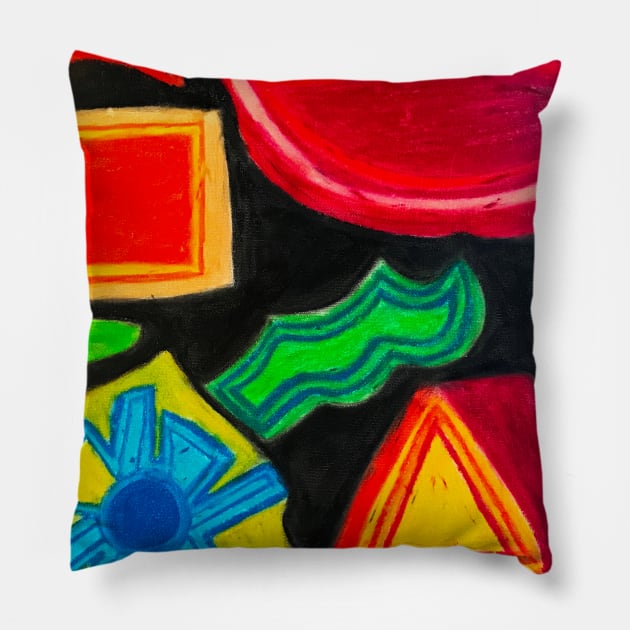 Grafitti Pillow by Nicole's Nifty Shop