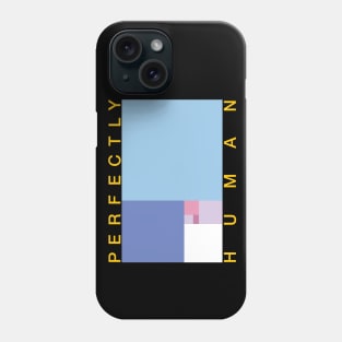 Perfectly Human - Bigender Pride Flag - Blue Main Phone Case