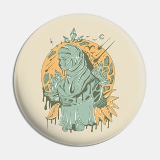 Sage Green Goddess of The Hijab Pin