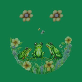 Funny Frog Smiley Face T-Shirt