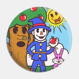 Scarecrow (Rubber Hose style) Pin