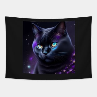 Dark British Shorthair Tapestry