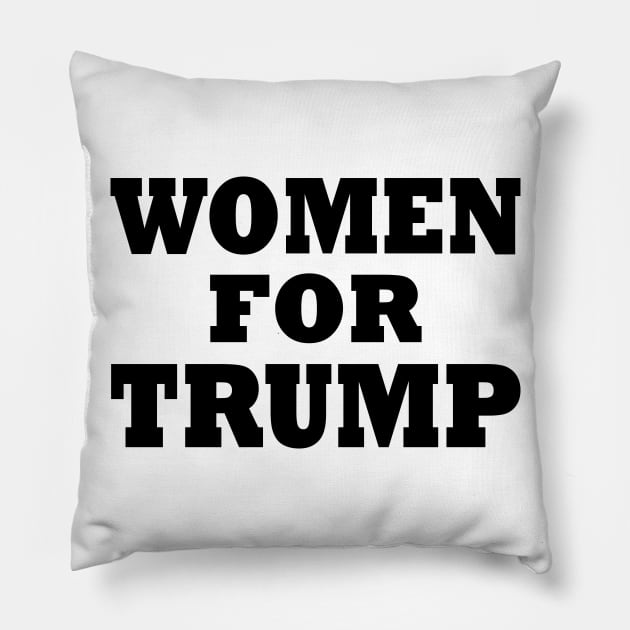 WOMEN FOR TRUMP Pillow by Milaino