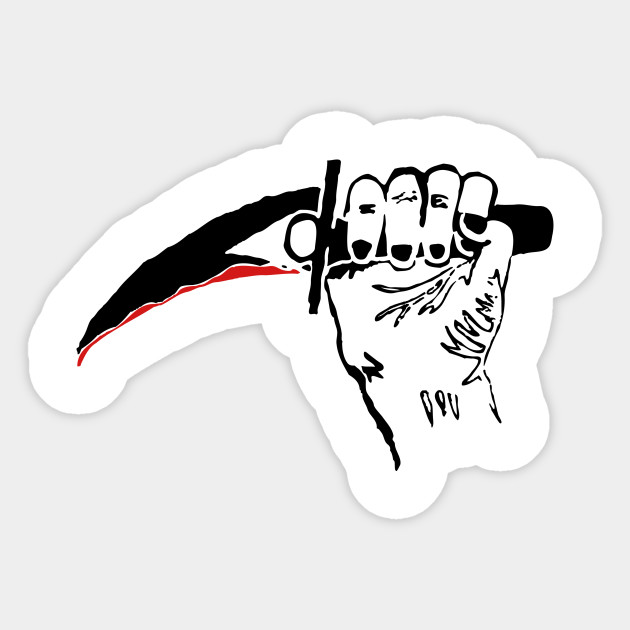 Knife With Blood Dripping Drawing