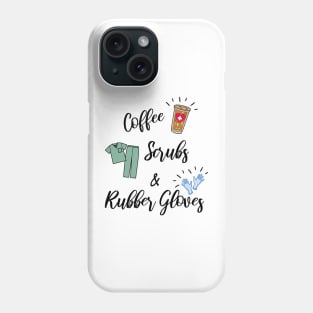 Nurse Life Coffee Scrubs Nursing RN LPN Graduation Phone Case