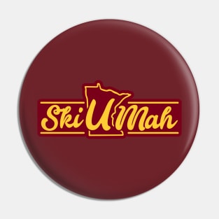 Ski-U-Mah - Cursive Pin