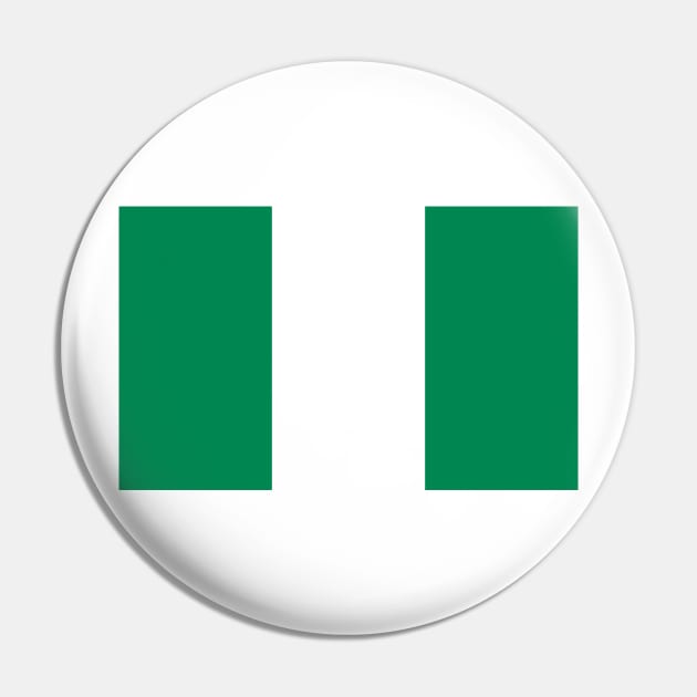 Nigerian Flag Pin by designseventy