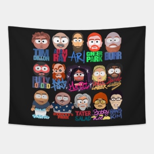 Stand Up Comedy Ultimate Collection  Cartoon Style Tapestry