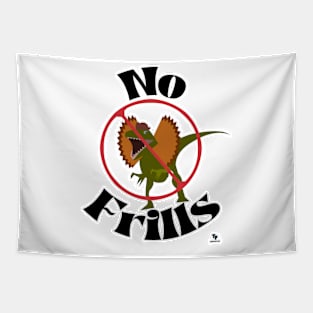 No Frills Dinosaur Cartoon Fun Jurassic Parody Tapestry