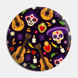 Halloween pattern Pin