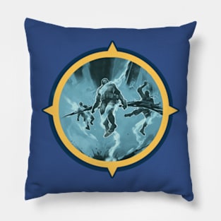 Trickster Temporal Blade Logo Pillow