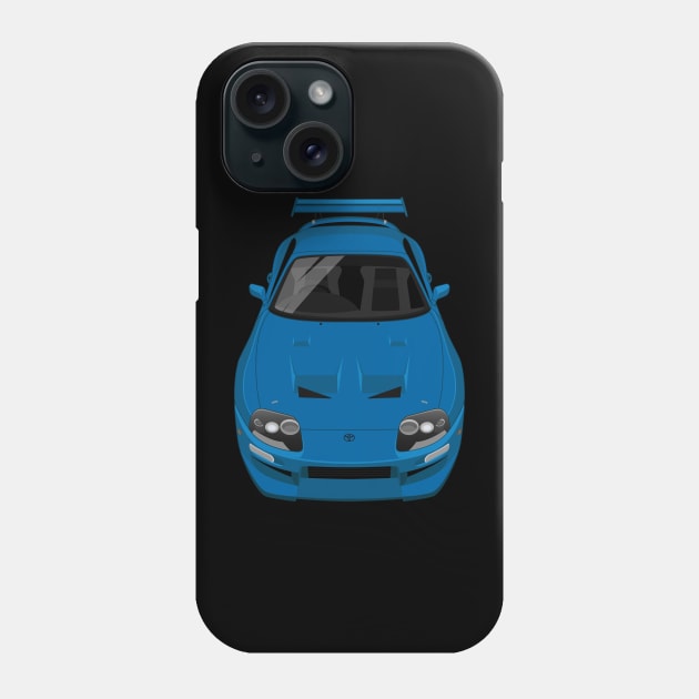 Supra GT MK3 3rd gen 1JZ Body Kit - Blue Phone Case by jdmart