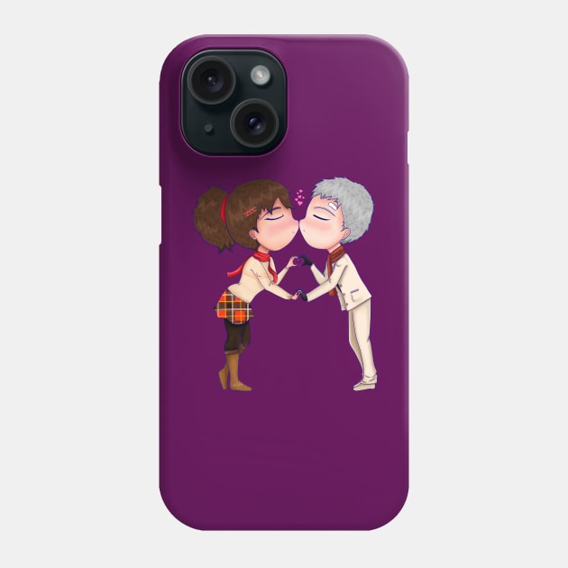 Atlus Persona 3 Shin Megami Tensei Akihiko Sanada and Arisato Minako Phone Case by SupernovaAda