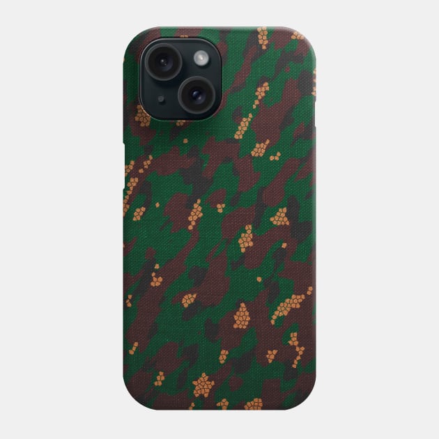 Camouflage - Dark green and Maroon Phone Case by Tshirtstory