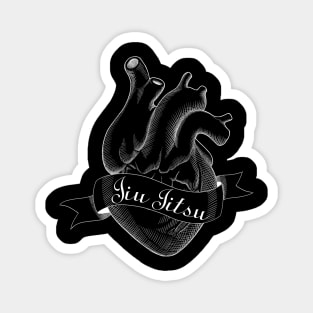 Jiu Jitsu Black Heart - Love for submissions Magnet