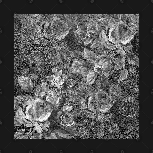 Black and White Rose Pattern by Ric1926