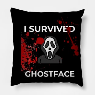 I Survived Ghostface! Pillow