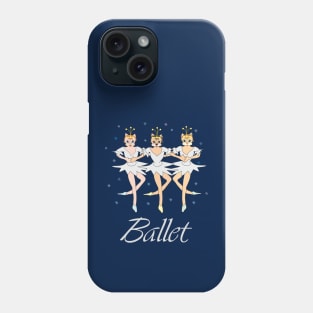 Three ballerina cats Phone Case