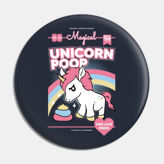 Unicorn Poop Pin by ShirtBricks