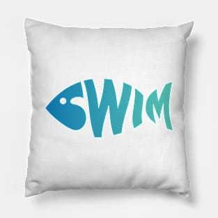 Swim Creative Fish Design Pillow