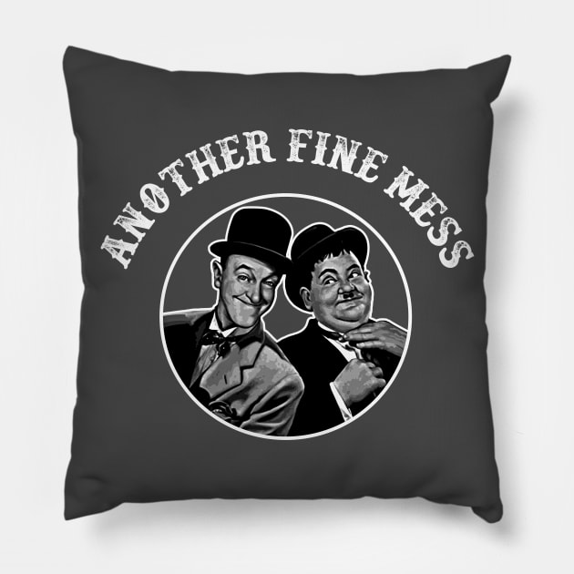 Another Fine Mess Pillow by Alema Art