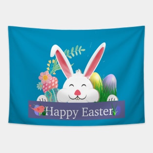 Happy bunny Easter day t-shirt Tapestry