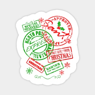 Funny Xmas Stamps Tag Christmas Stamps Funny Xmas Matching Magnet