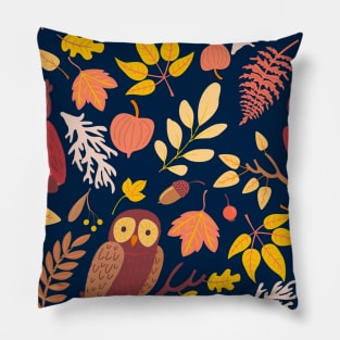 Autumn owls Pillow