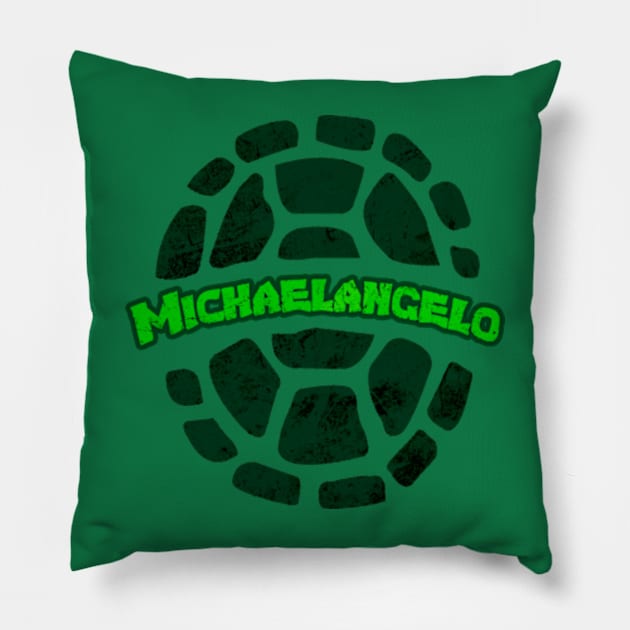 Michaelangelo Shell Pillow by mighty corps studio