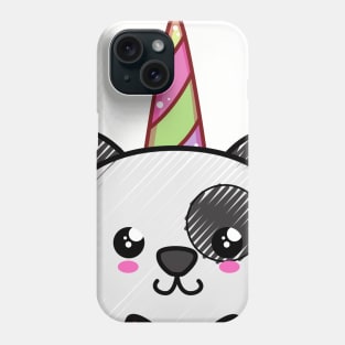 Cartoon Panda Unicorn Phone Case