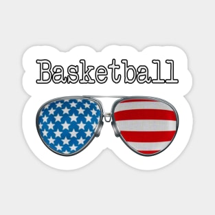 AMERICA PILOT GLASSES BASKETBALL Magnet