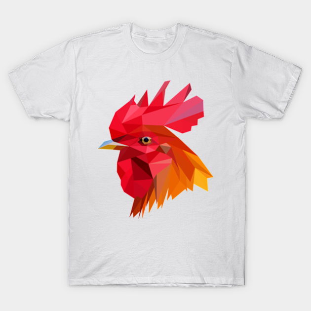 red rooster shirt