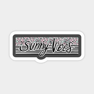 Sunny Vibes Stripes Blooming Magnet