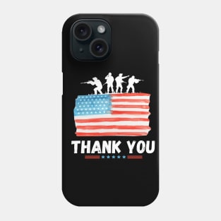 Thank You Memorial Day Veteran military flag design American Phone Case