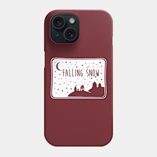 Falling Snow Phone Case