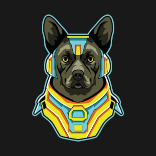 cyborg dog illustration T-Shirt