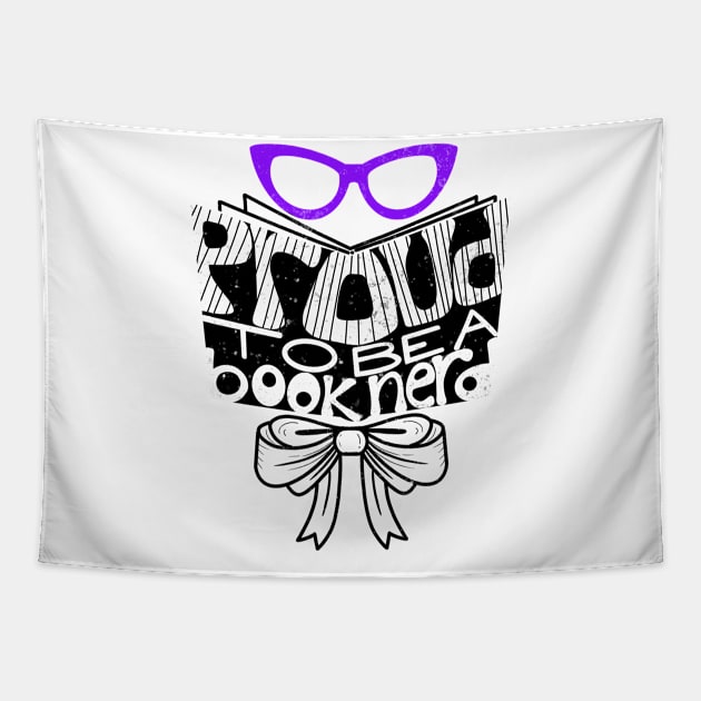 Proud to be a Book Nerd Female Sash And Glasses Tapestry by The Craft ACE