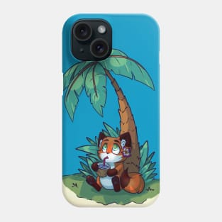 Fox Under Palm tree Phone Case