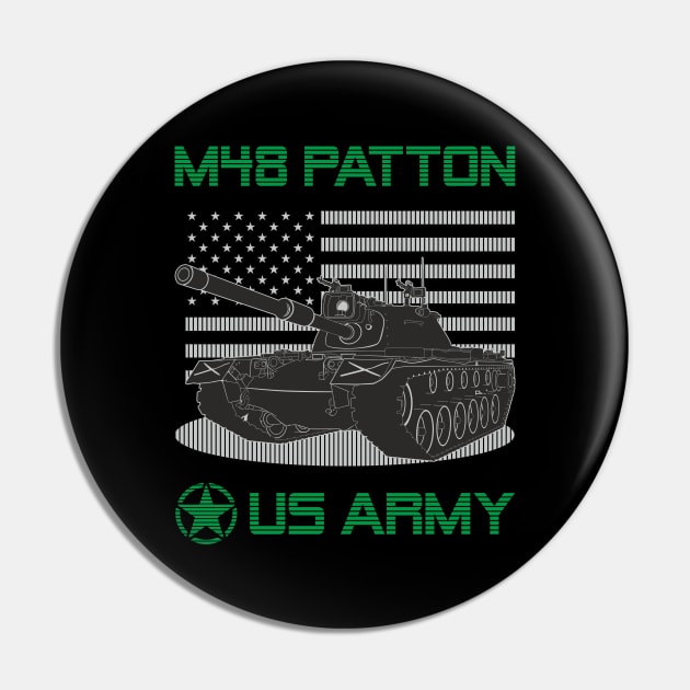 US M48 Patton tank Pin by FAawRay